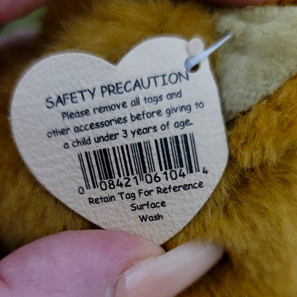 Ty Attic Treasures Bear Named Precious Brown Joints w/ pillow & PJ Hat 12" NWT - Picture 6 of 10